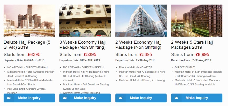  Pricelists of Qibla Travels LTD. 477 Lea Bridge Road, Leyton. - Photo 1 of 2