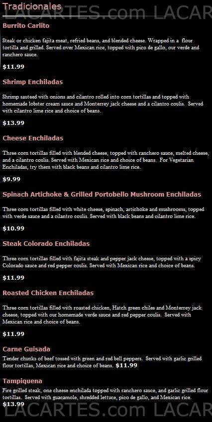  Pricelists of Iron Cactus Mexican Grill & Margarita Bar Hill Country Galleria 13420 Galleria Circle Suite A128 - Photo 10 of 23