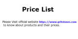 Menus & Prices, Gritstones - Online Shopping Store for Clothes, New Delhi