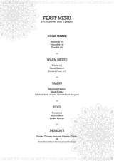 Menus & Prices, Del'aziz, London