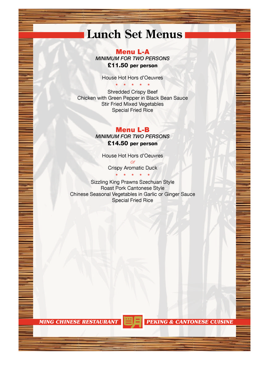  Pricelists of Ming Restaurant 23 Station Square - Photo 11 of 14