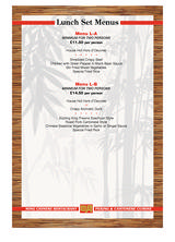 Menus & Prices, Ming Restaurant, Petts Wood