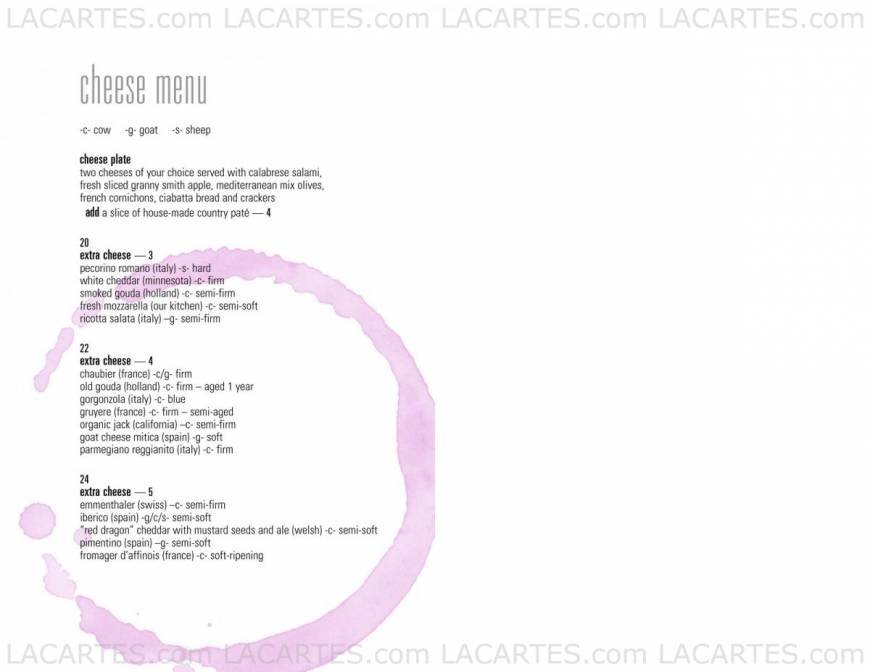  Pricelists of Elle Wine Bistro 2970 North Campbell Avenue - Photo 3 of 8