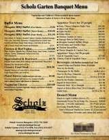 Menus & Prices, Scholz Garten, Austin