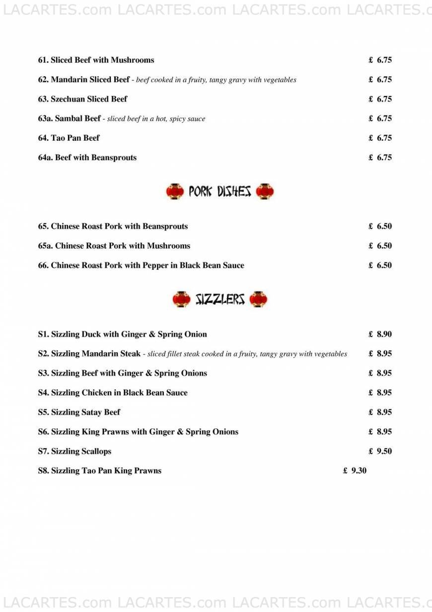  Pricelists of The Jasmine Chinese Restaurant - Kingsbridge 115 Fore Street - Photo 5 of 11