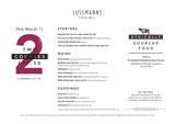 Menus & Prices, Lussmanns Restaurant in Hertford, Hertford