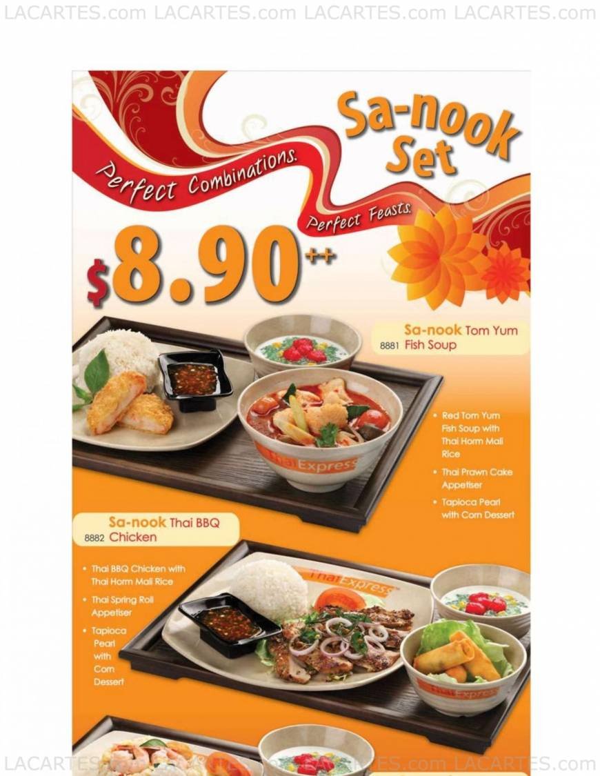  Pricelists of Thai Express @ Marina Square Shopping Mall 6 Raffles Boulevard - Photo 8 of 10