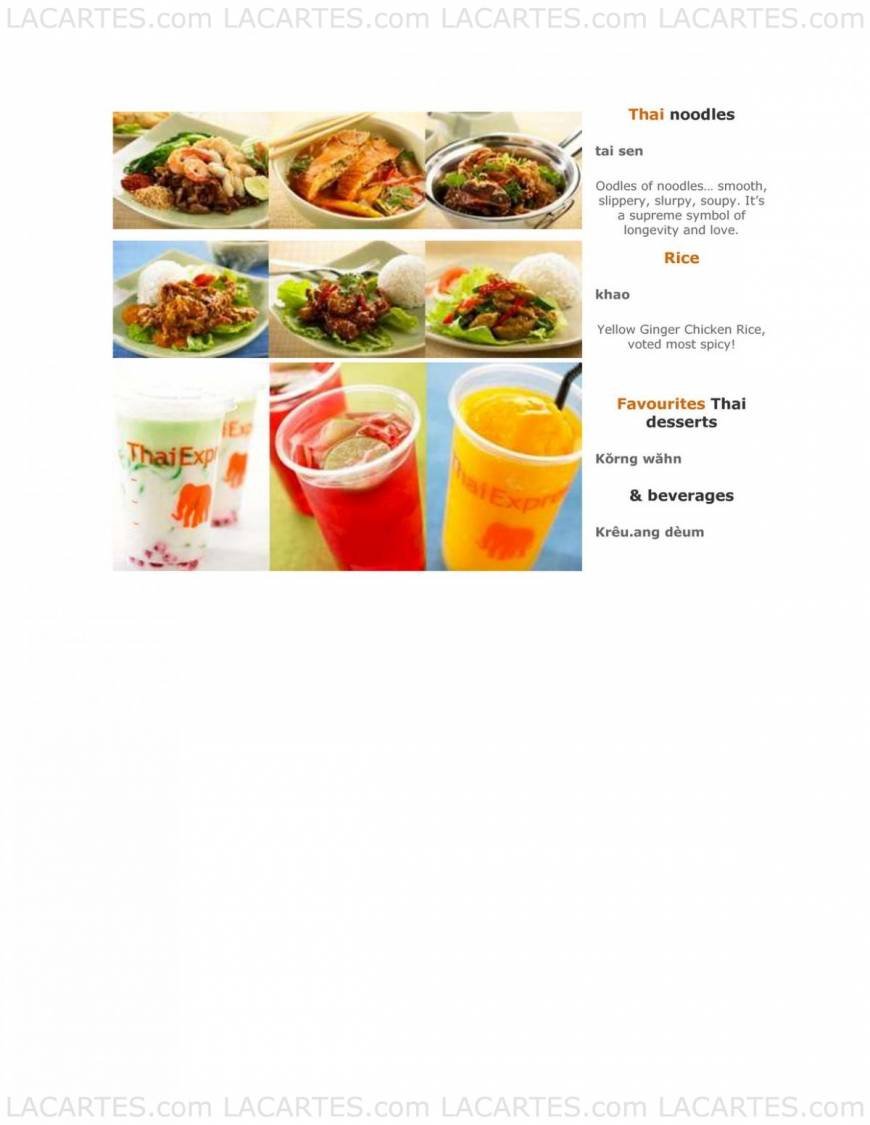  Pricelists of Thai Express @ Marina Square Shopping Mall 6 Raffles Boulevard - Photo 10 of 10