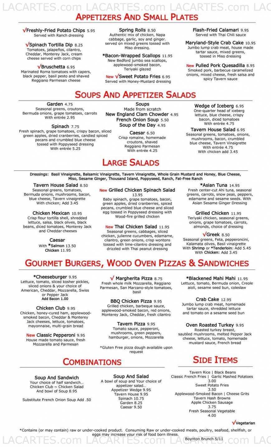  Pricelists of Village Tavern - Boynton Beach, FL 1880 North Congress Avenue, Suite 170 - Photo 2 of 14