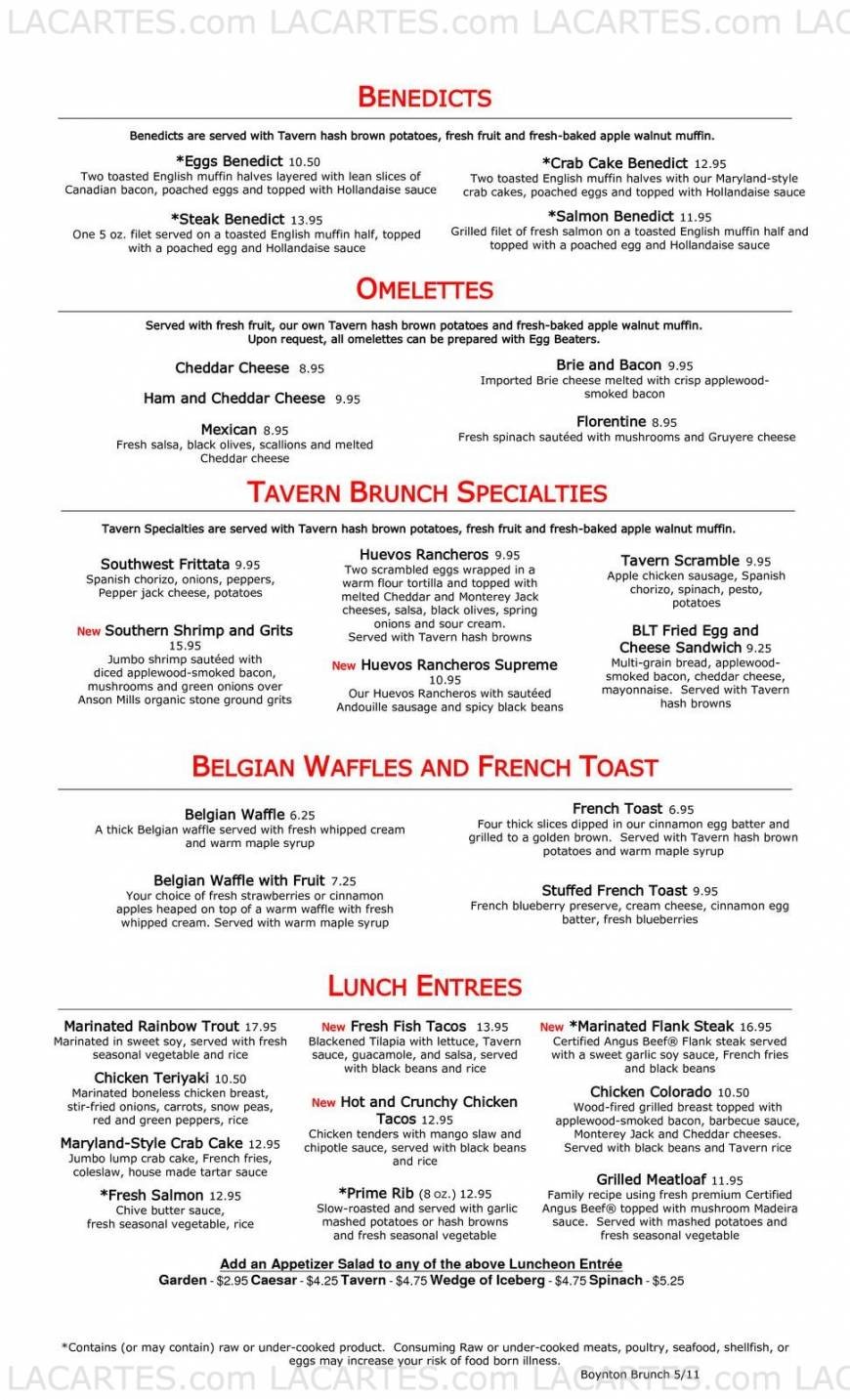  Pricelists of Village Tavern - Boynton Beach, FL 1880 North Congress Avenue, Suite 170 - Photo 3 of 14
