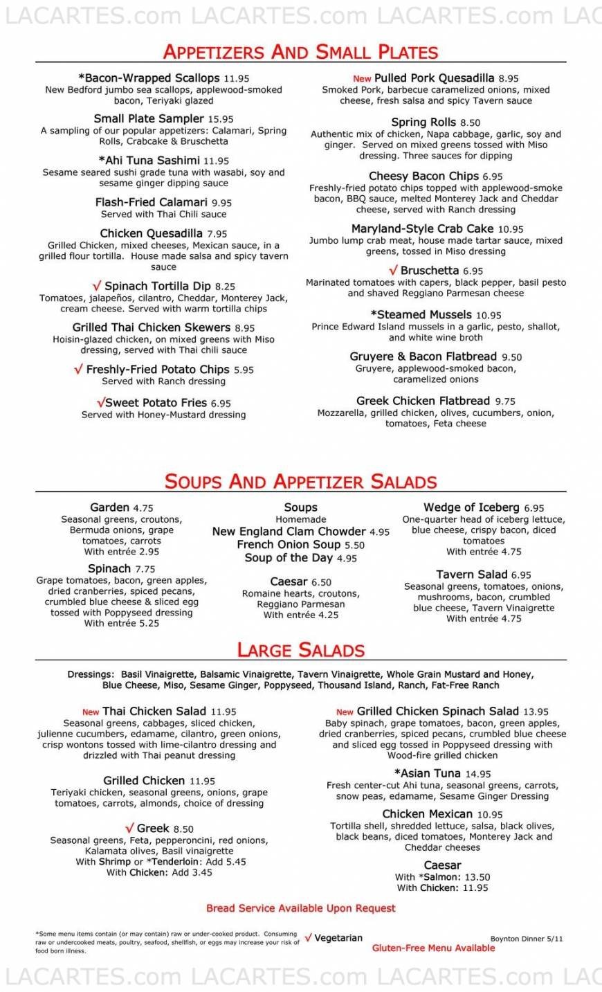  Pricelists of Village Tavern - Boynton Beach, FL 1880 North Congress Avenue, Suite 170 - Photo 6 of 14