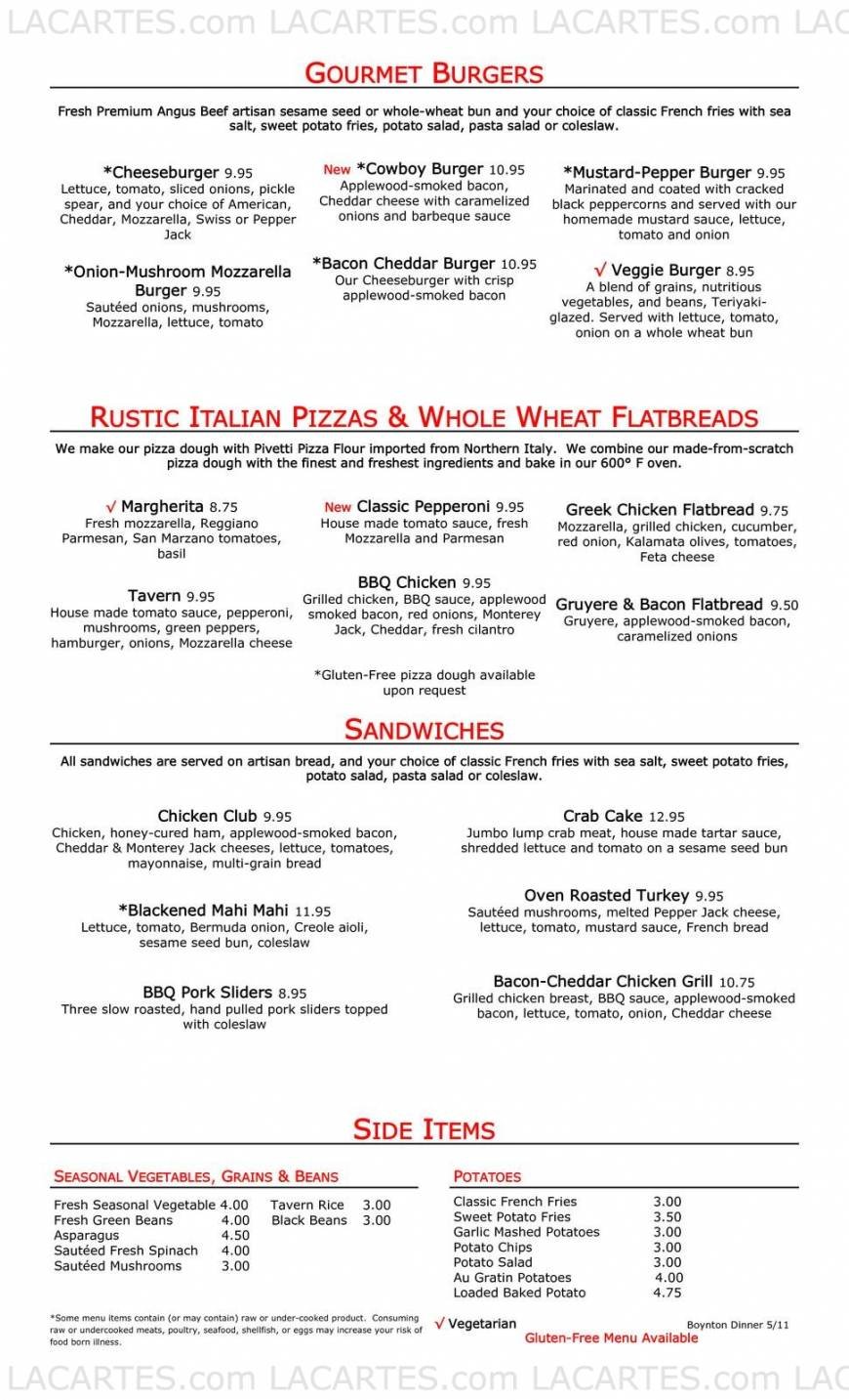  Pricelists of Village Tavern - Boynton Beach, FL 1880 North Congress Avenue, Suite 170 - Photo 8 of 14