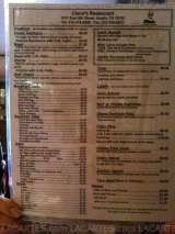 Menus & Prices, Ciscoâ??s Restaurant and Bakery, Austin