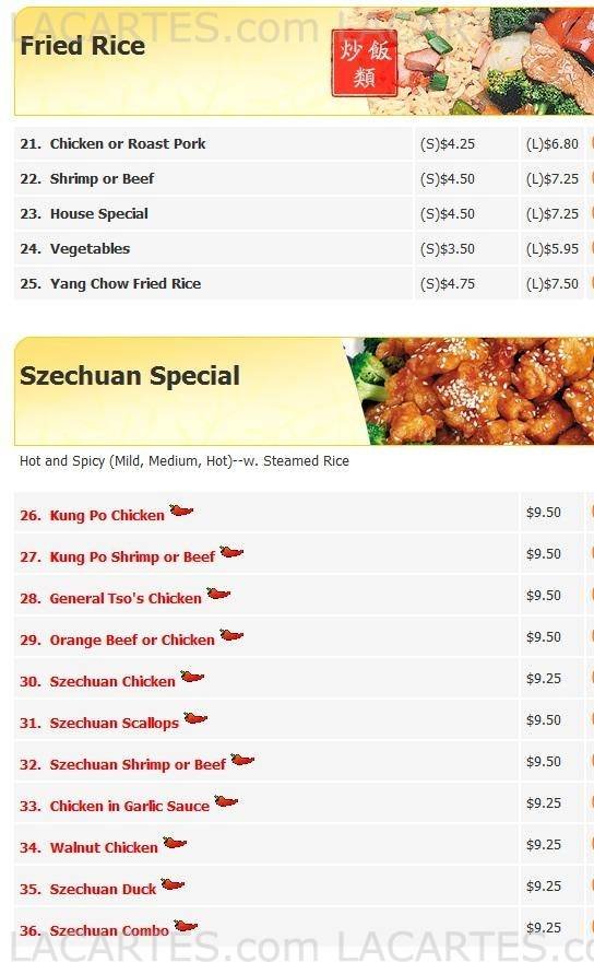  Pricelists of Fu Wing Chinese Restaurant - FL 4784 N. Congress Ave. - Photo 2 of 11