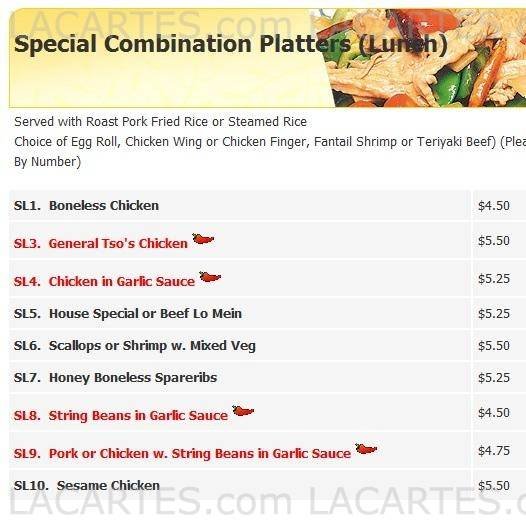  Pricelists of Fu Wing Chinese Restaurant - FL 4784 N. Congress Ave. - Photo 7 of 11