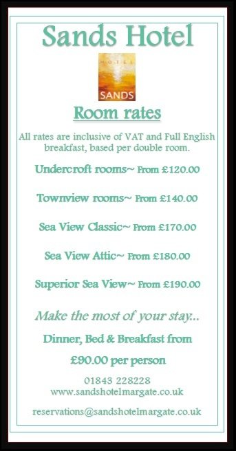  Pricelists of Sands Hotel Margate 16 Marine Drive - Photo 1 of 3