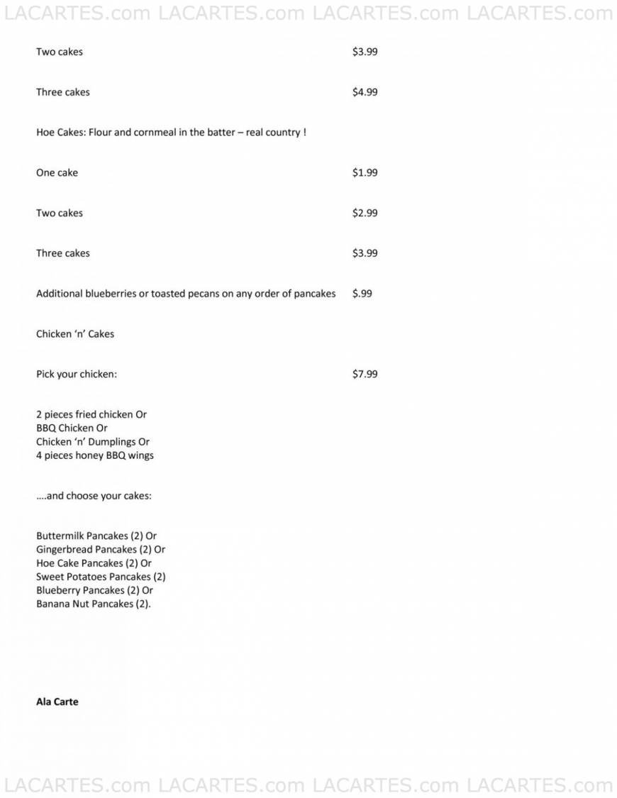  Pricelists of Hoover's Cooking & Catering North 13376 Research Blvd, #400 - Photo 5 of 15