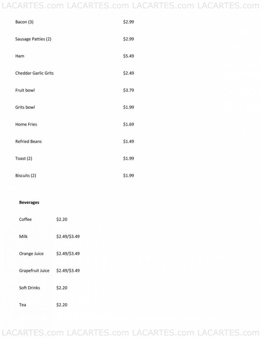  Pricelists of Hoover's Cooking & Catering North 13376 Research Blvd, #400 - Photo 6 of 15