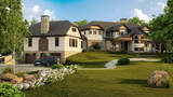 Home exterior 3d rendering BluentCad 10685-B Hazelhurst Drive Suite 15071 