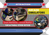 Twin Arcade Machine Star Attraction Events 126 Jug Bank 
