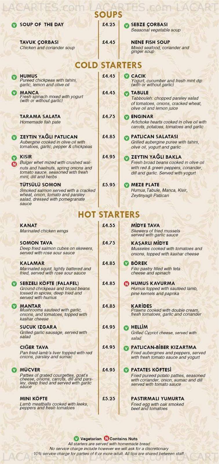  Pricelists of NENE RESTAURANT 159 HIGH STREET - Photo 1 of 5