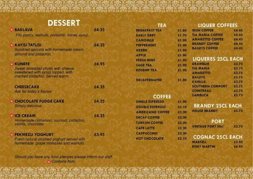  Pricelists of NENE RESTAURANT 159 HIGH STREET - Photo 3 of 5