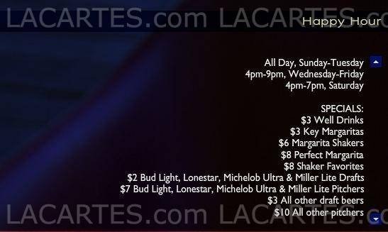  Pricelists of Key Bar 617 West 6th Street - Photo 1 of 9