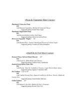 Menus & Prices, Acacia Bistro & Wine Bar, Washington