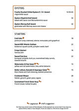 Menus & Prices, Opus Bar & Grill, Singapore