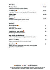 Menus & Prices, Opus Bar & Grill, Singapore