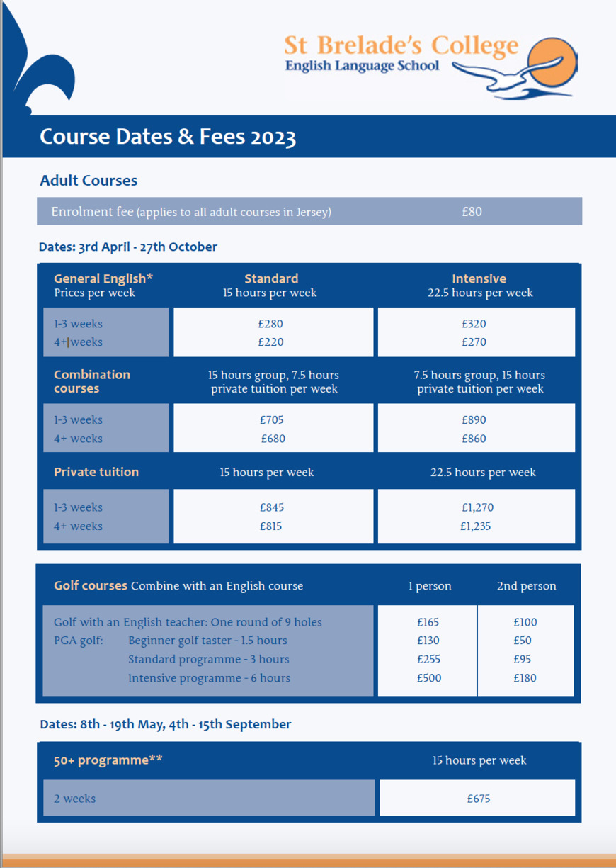  Pricelists of St Brelades College Mont les Vaux - Photo 3 of 3
