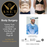 Body Cosmetic Surgery<br />
by Consultant Surgeon Mr El Gawad Aset Hospital 1 Sandstone Drive 