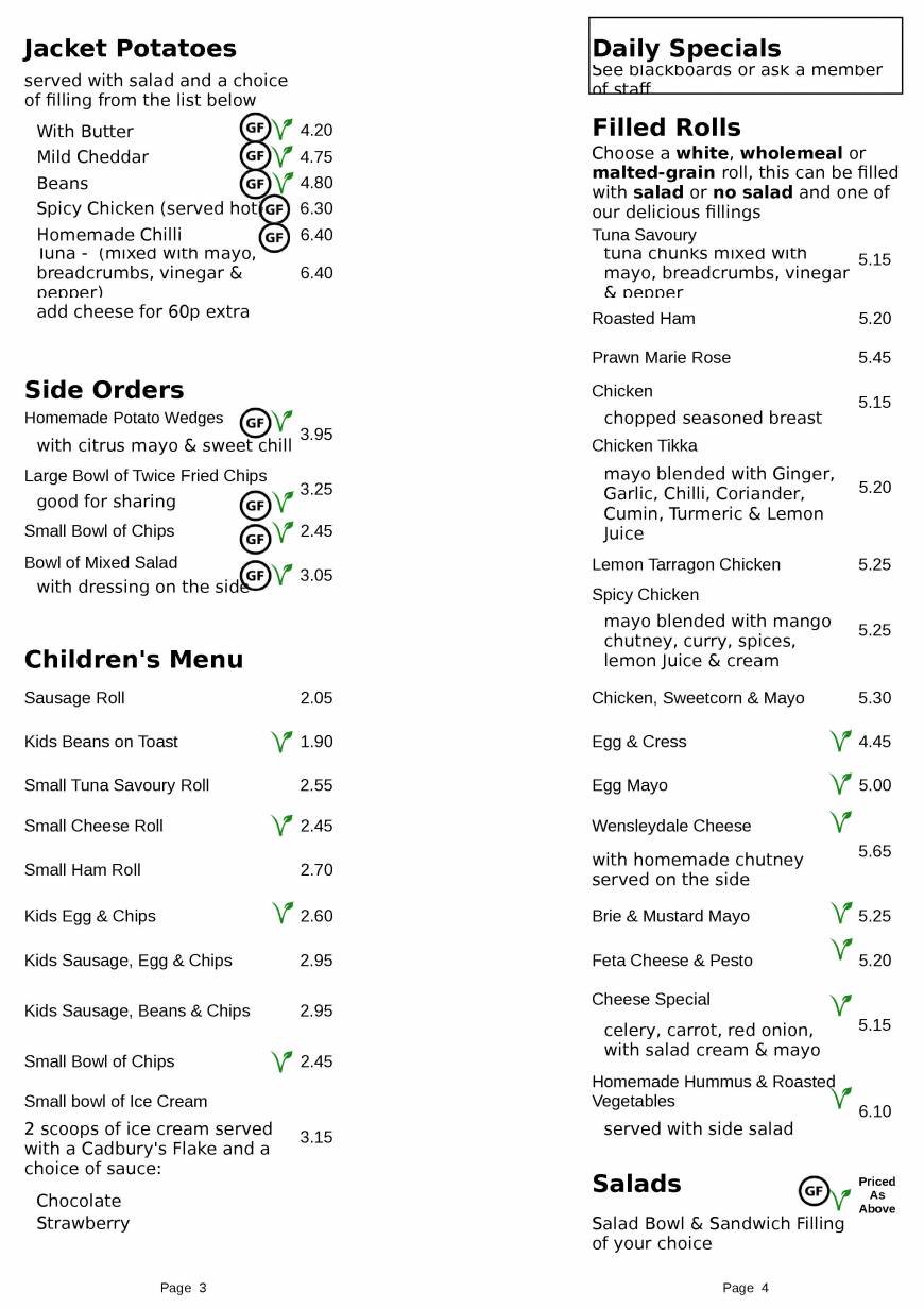  Pricelists of The Apple Pie Cafe & Bakery/Rooms at the Apple Pie 1-3 Rydal Road - Photo 6 of 6
