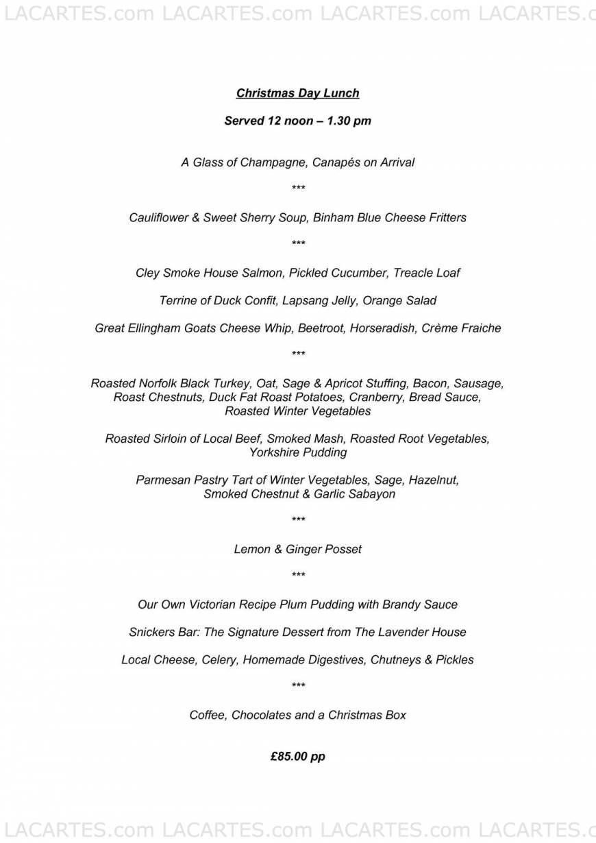  Pricelists of The Lavender House 39 The Street Brundall   - Photo 1 of 5