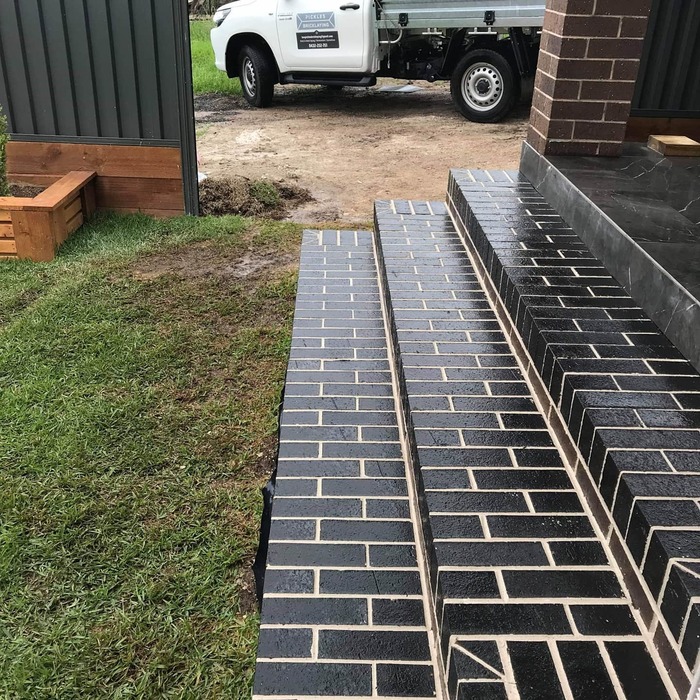 Final cleaned brick steps Projects of Pickles Bricklaying 8 Virginia Ave - Photo 14 of 16
