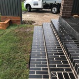 Final cleaned brick steps Pickles Bricklaying 8 Virginia Ave 
