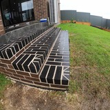 Acid washed brick steps by Pickles Bricklaying Pickles Bricklaying 8 Virginia Ave 
