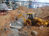 TRITHERM 80ton Towercrane foundation demolition work in india, CHENNAI