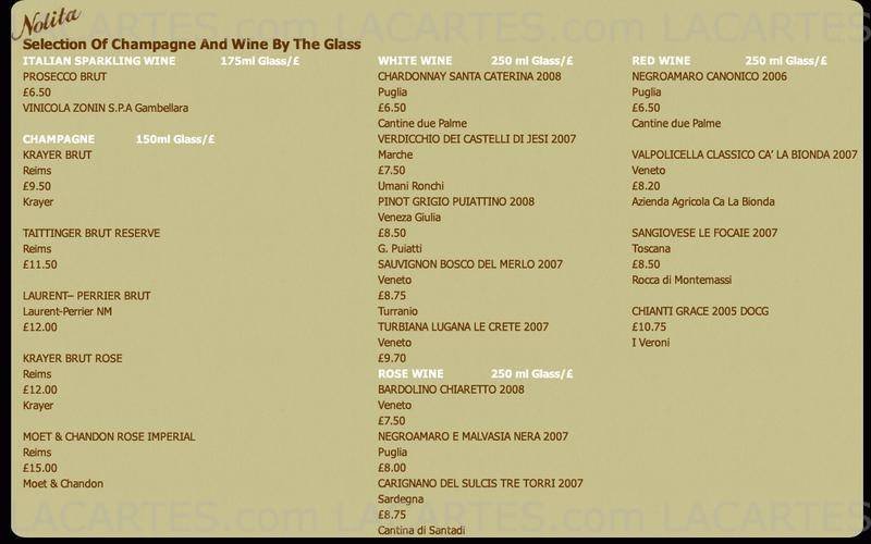  Pricelists of Nolita Restaurant & Bar Great North Road - Photo 11 of 13