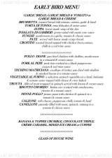 Menus & Prices, Little Italy Restaurant Timperley, Timperley