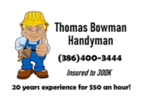 Thomas Bowman Handyman, United States