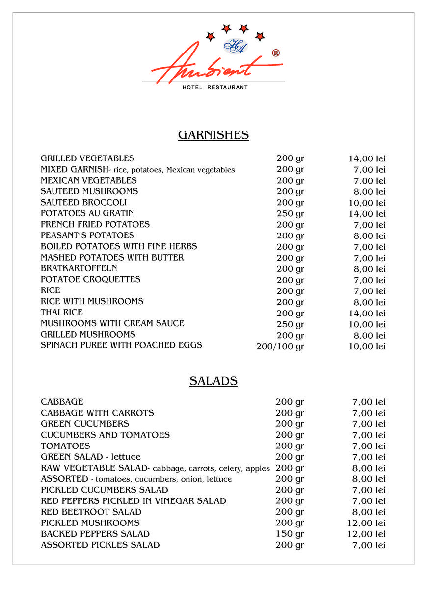  Pricelists of Hotel Ambient 4* - defining comfort 27 Iuliu Maniu - Photo 15 of 19