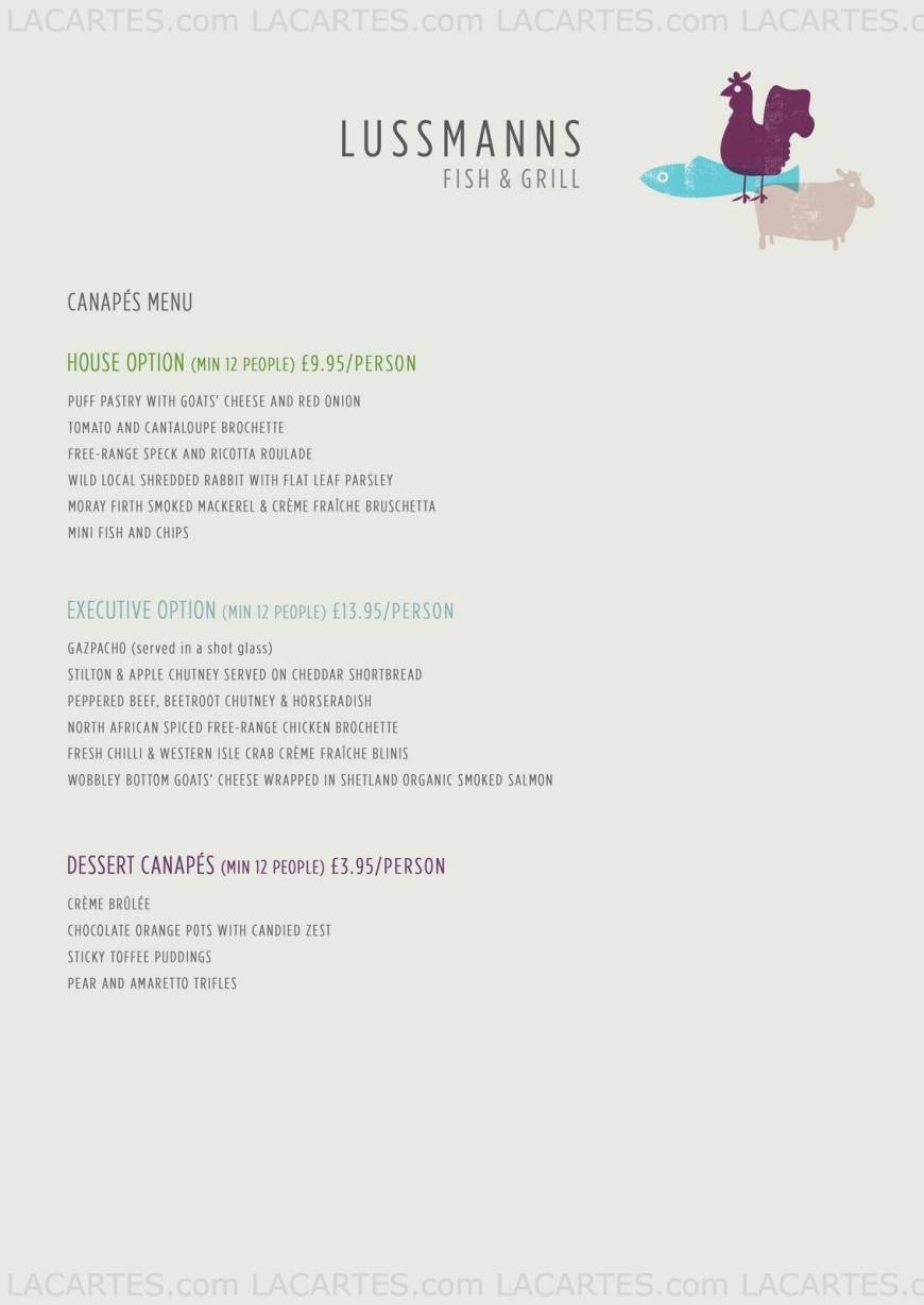  Pricelists of Lussmanns Bishop's Stortford 4 Adderley Road, Jacksons Wharf  - Photo 4 of 9