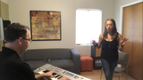 Vocal Instructor Helps Singer in Warm Up at Sing Orlando Studios.
, Sing Orlando, Winter Park