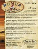 Menus & Prices, Rumba Island Bar & Grill - Oldsmar, FL, Oldsmar