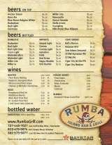 Menus & Prices, Rumba Island Bar & Grill - Oldsmar, FL, Oldsmar