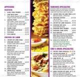 Menus & Prices, Cinnamon Spice, Boughton Aluph