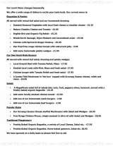 Menus & Prices, Footprints Cafe and Bistro, Ashford