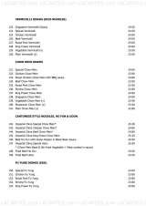 Menus & Prices, Imperial China, Ashford