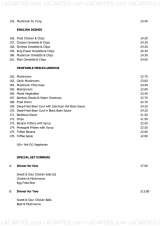 Menus & Prices, Imperial China, Ashford